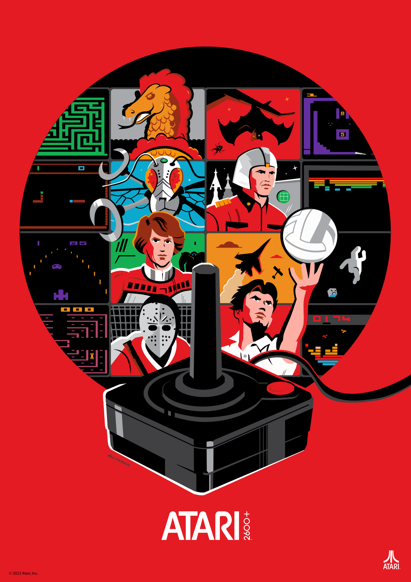 PLAION Atari 2600+ Poster, Tiernandesign