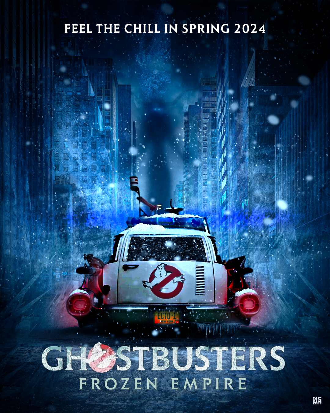 Ghostbusters Frozen Empire Teaser Poster Poster By NSFX Studios