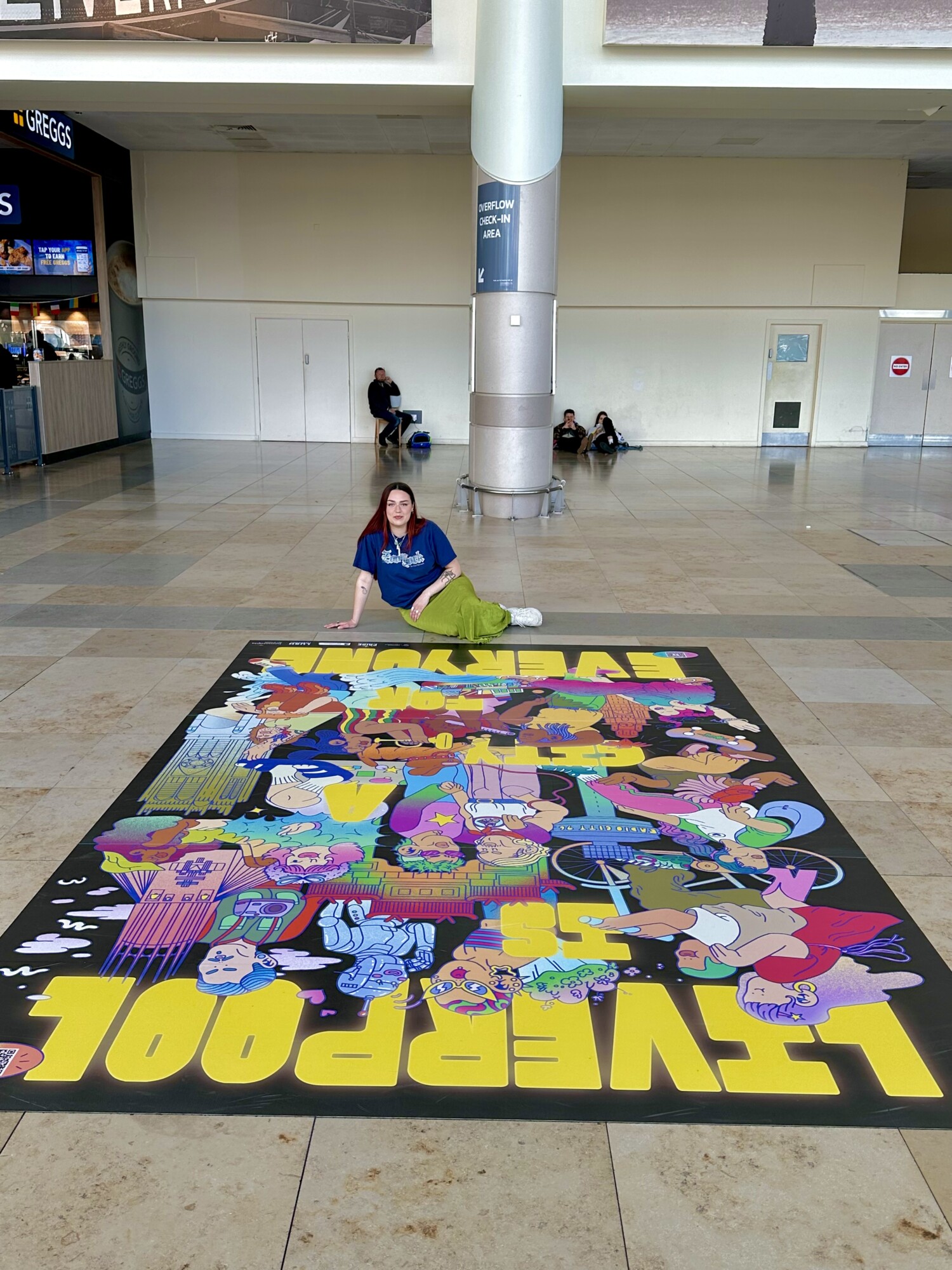 Liverpool airport X Homotopia mural for Eurovision