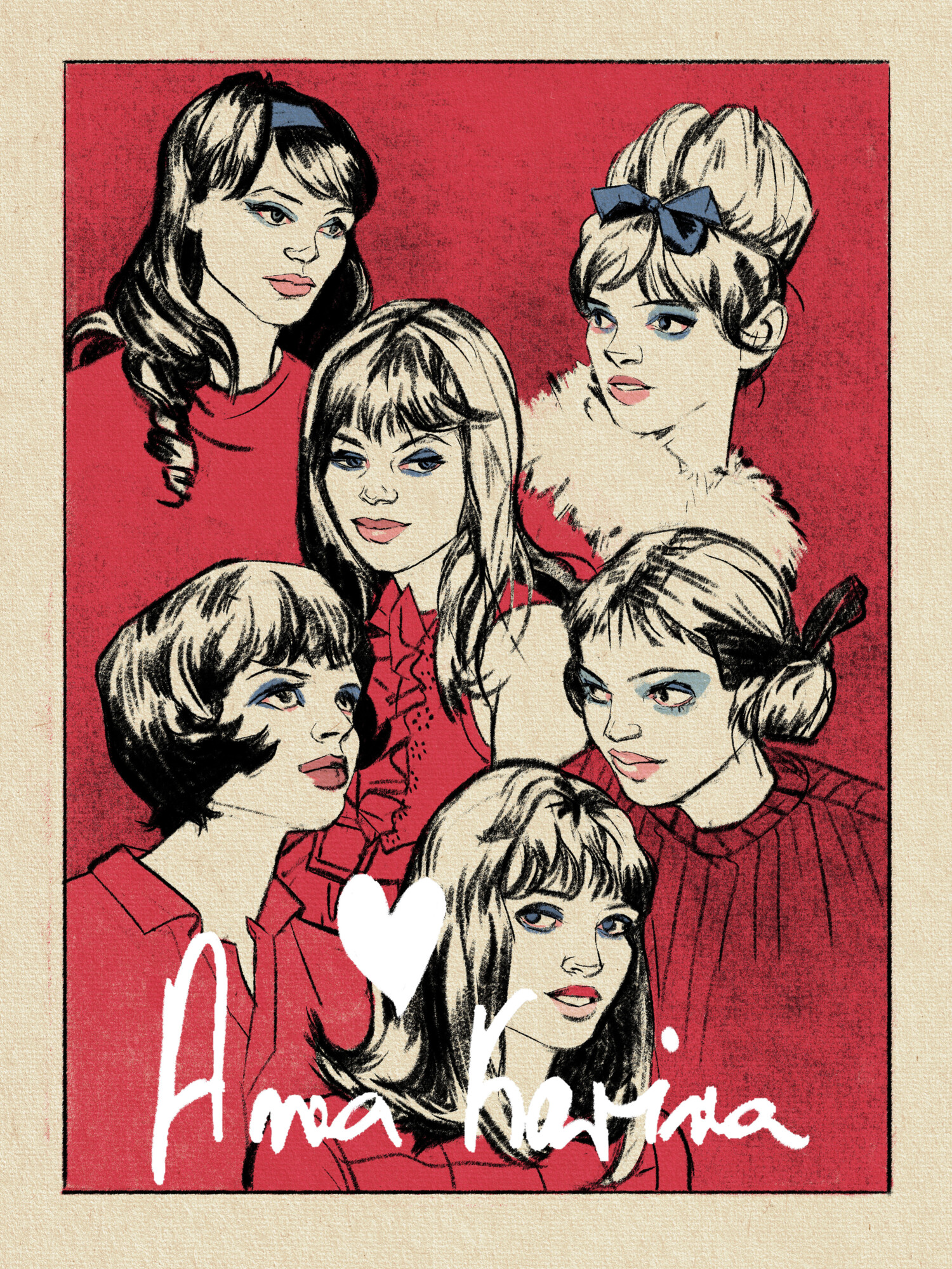 Anna Karina Tribute | Poster By Rachel Merrill
