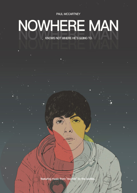 the beatles – nowhere man – hypothetical poster.