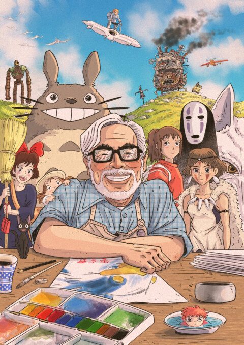 Hayao Miyazaki  tribute poster
