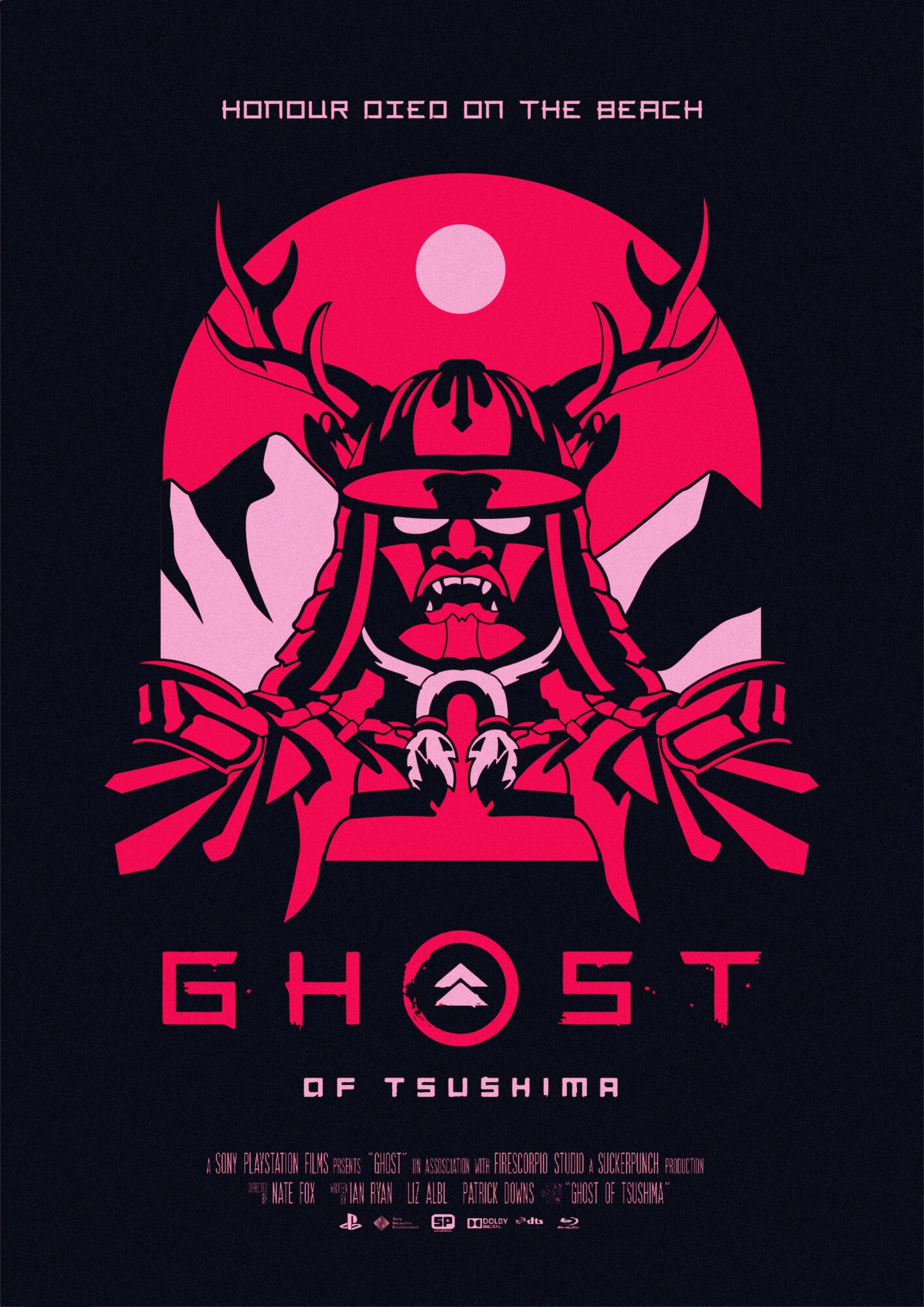 Ghost of Tsushima Poster- Honour Died On The Beach