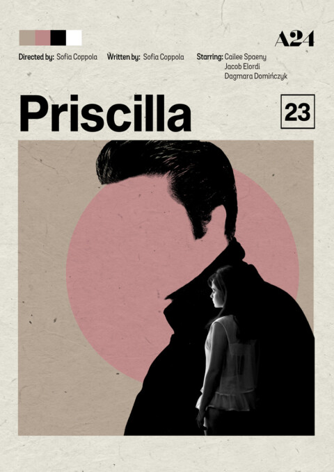 Priscilla (2023) | Minimalist poster