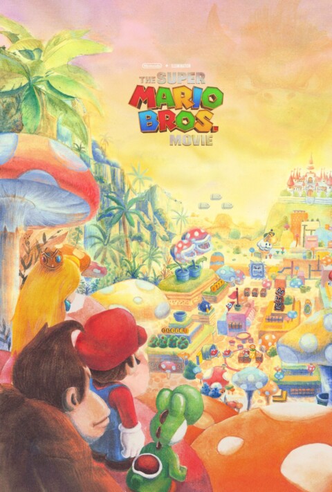 Super Mario Bros. Tribute watercolor painting