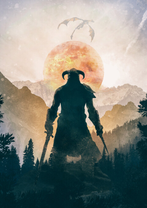 Skyrim Elder Scrolls Game poster