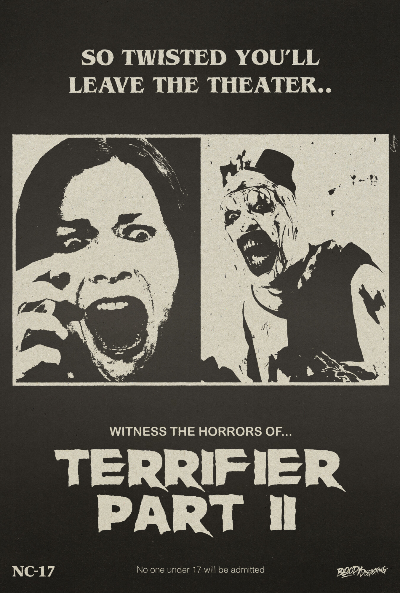 Terrifier 2 (2022) Retro Style Newspaper Ad #1