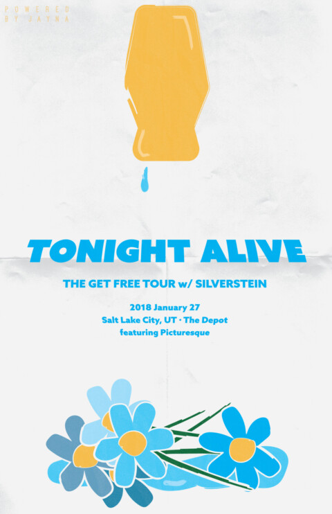 Tonight Alive Gig Poster