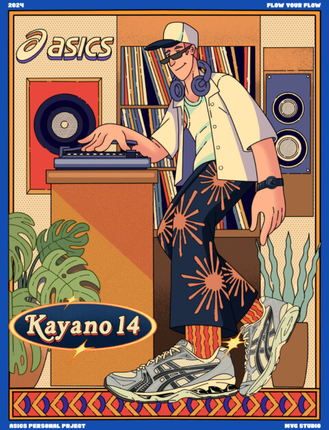 Asics Gel Kayano 14 Poster