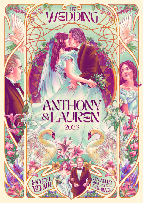 Anthony & Lauren Wedding Poster