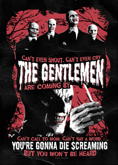 The Gentlemen from Buffy the Vampire Slayer retro poster