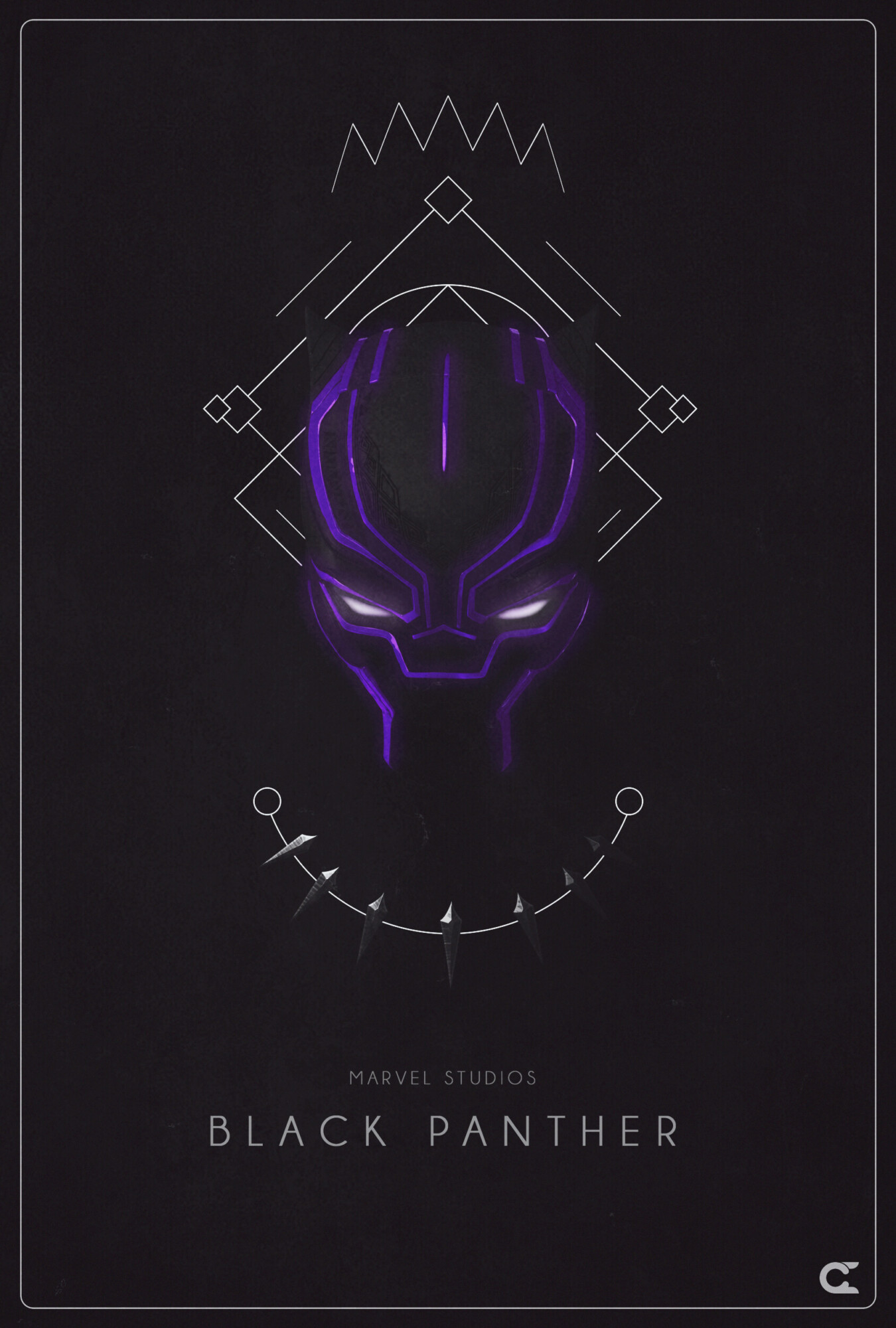 Black Panther (2018) – Alternative poster (Purple version)
