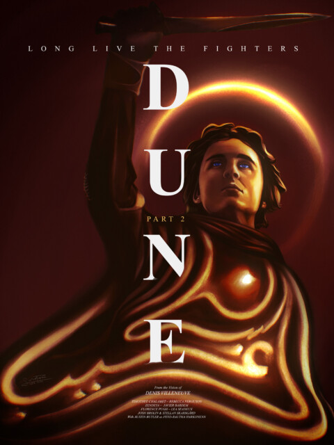 ” As it was written- Lisan Al Ghaieb” Dune part 2 Tribute poster