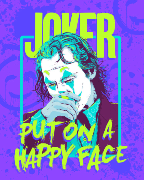 Joaquin Phoenix Joker Illustration