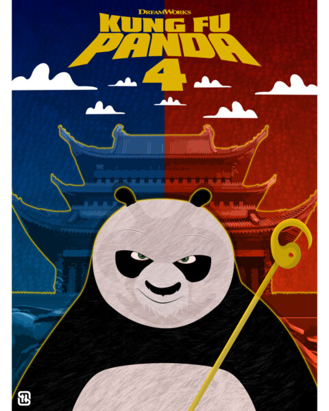 Kung Fu Panda 4 Poster art
