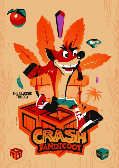 Crash Bandicoot Poster (Pixel Memories)