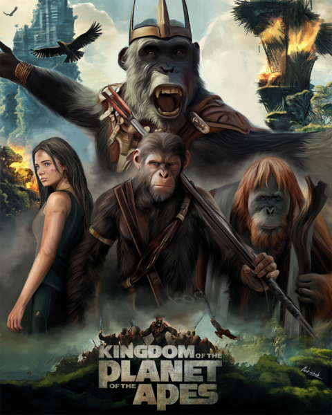 Poster Design of Kingdom Of The Planet Of The Apes