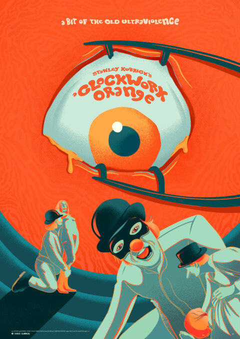 A Clockwork Orange (1971)  – Illustrated poster