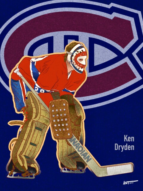 Ken Dryden of the Montreal Canadiens