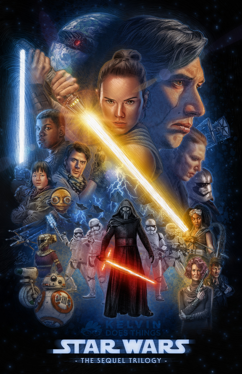 Star Wars - The Sequel Trilogy | Poster By Kelvin Does Things