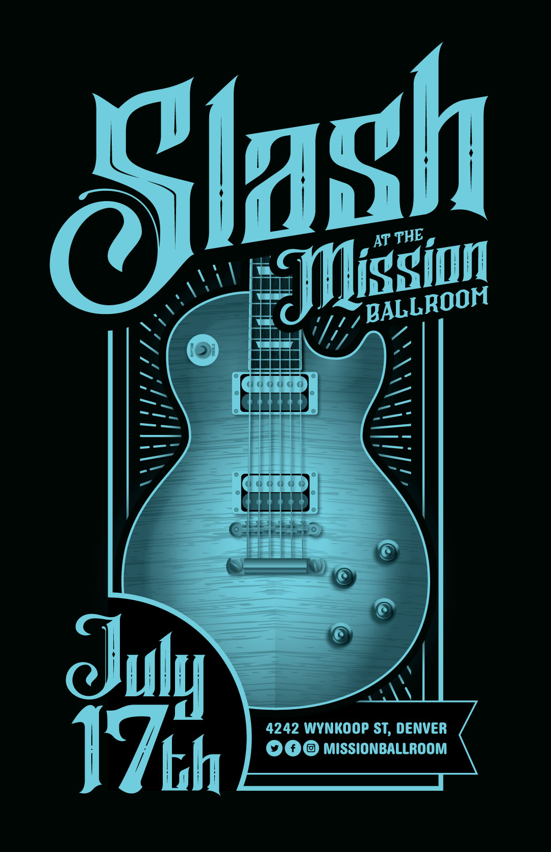 Slash Concert Poster | Poster By Acme Tiki Co.