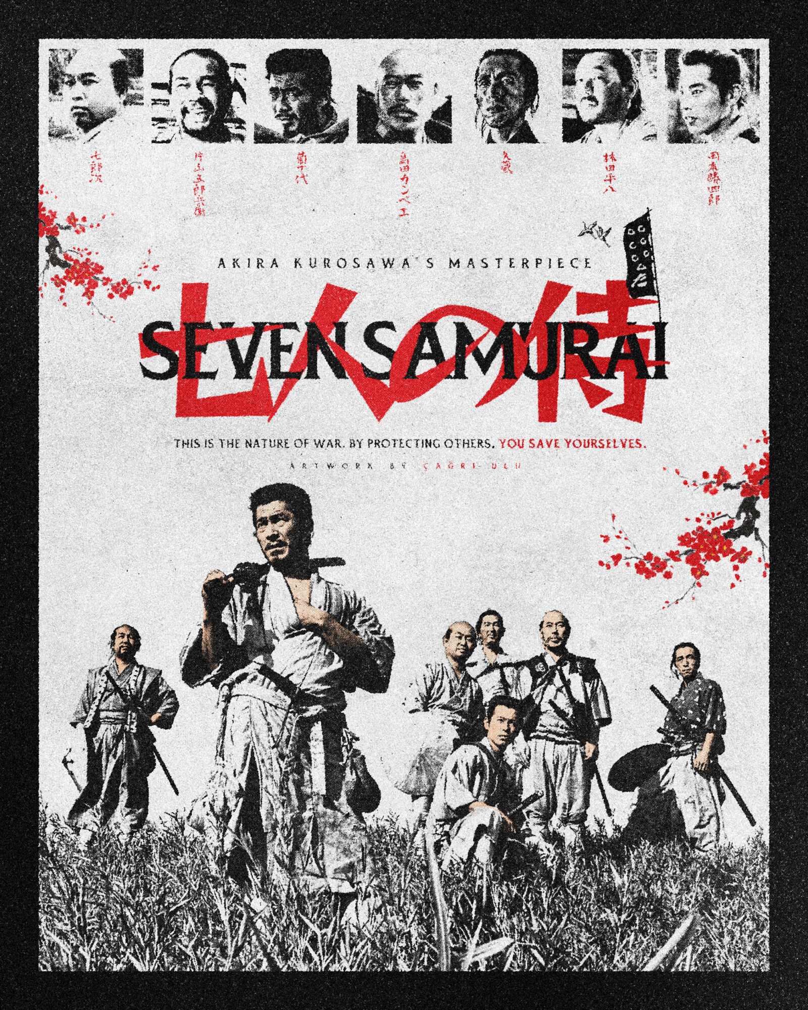 Seven Samurai X Shichinin No Samurai | Poster By Çağrı Ulu