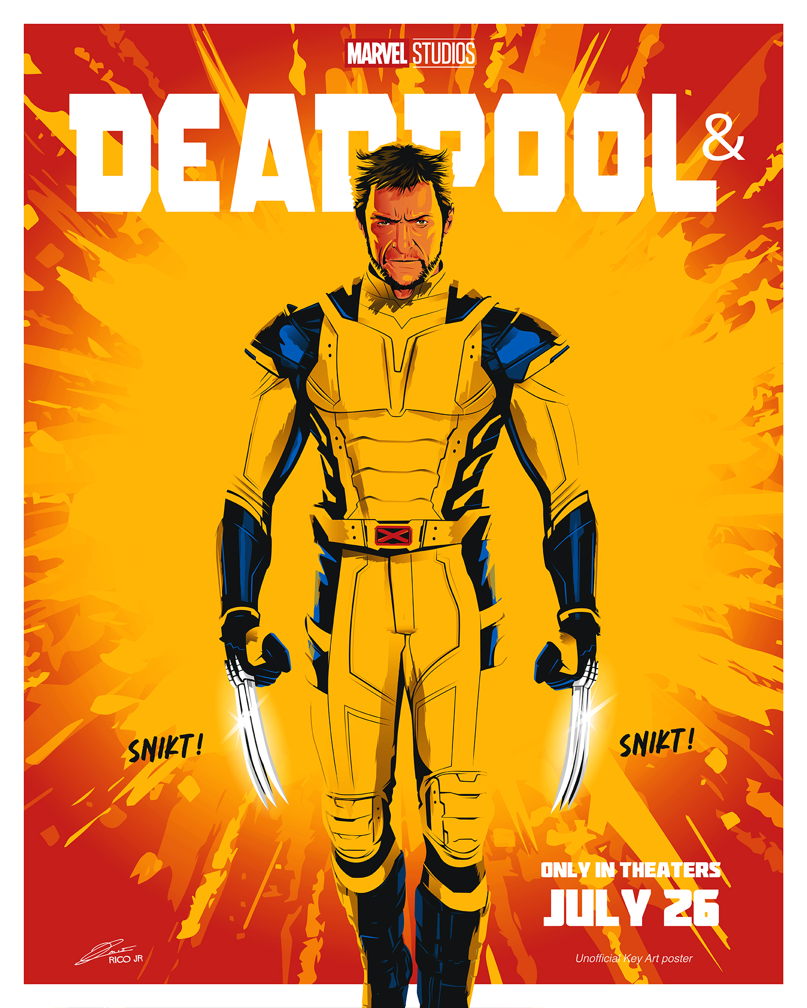 Marvel DEADPOOL & WOLVERINE “Logan Special” Poster art