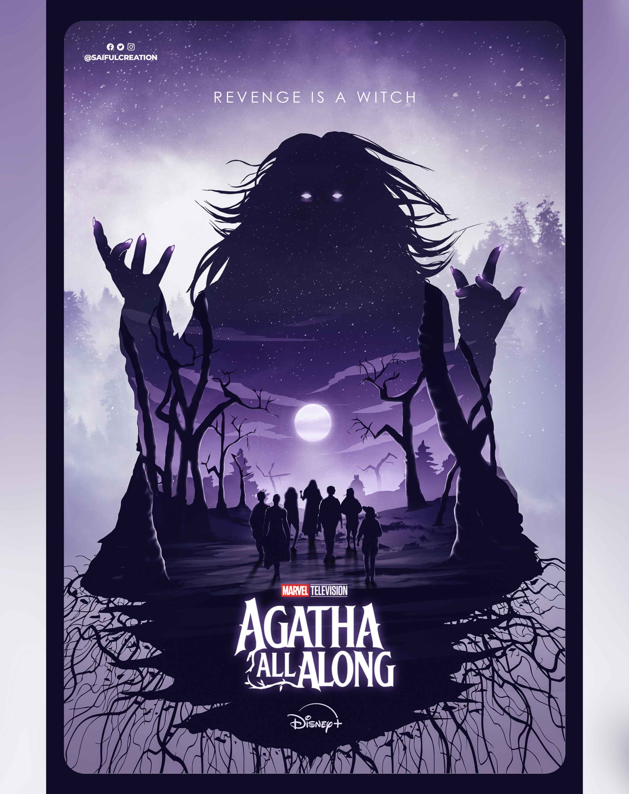 Agatha All Along Poster Poster By Saifulcreation