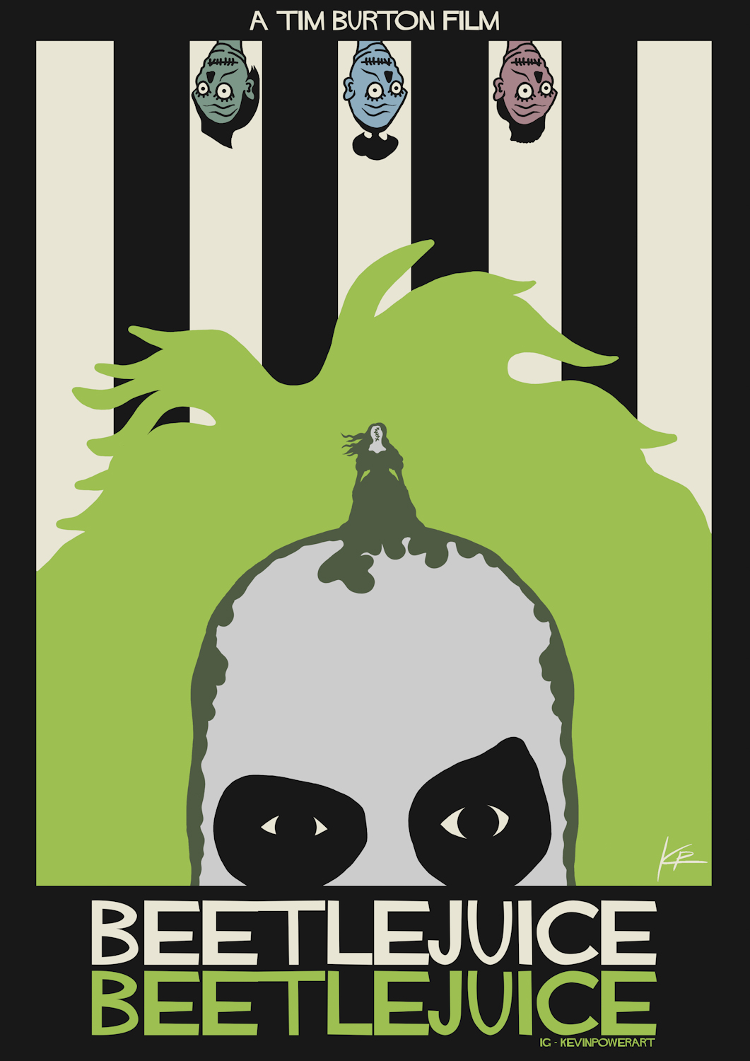 Beetlejuice Beetlejuice (2024) Poster By Kevinpower