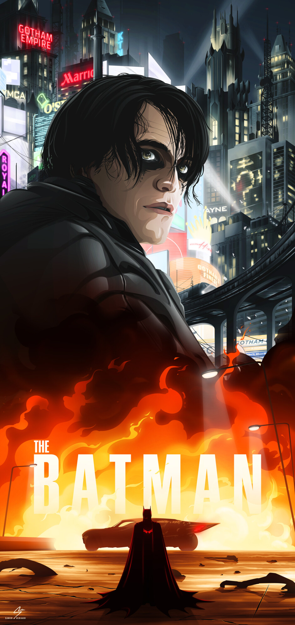 The Batman ポスター The Batman (2022) Movie Poster 11x17 DC Comics Superhero Japanese