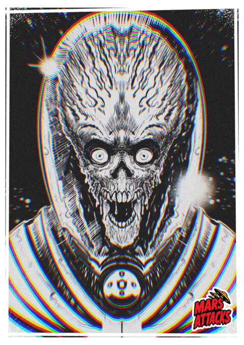 MARS ATTACKS sketch piece…