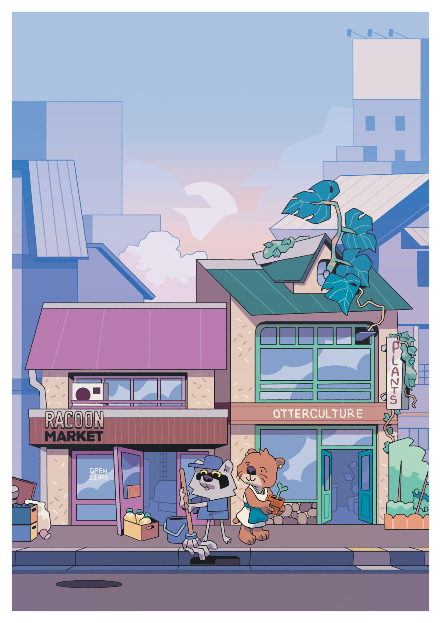 Closing Time Poster By Aurelien Fernandez