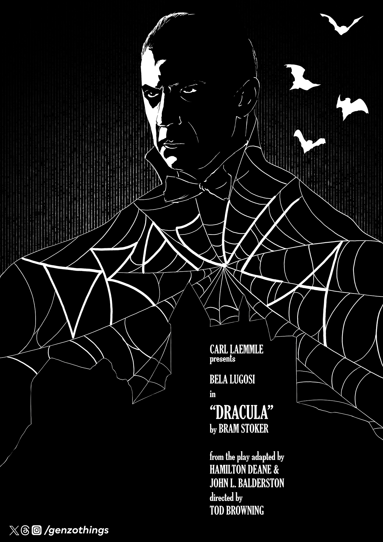 Dracula 1931 Poster By Genzo