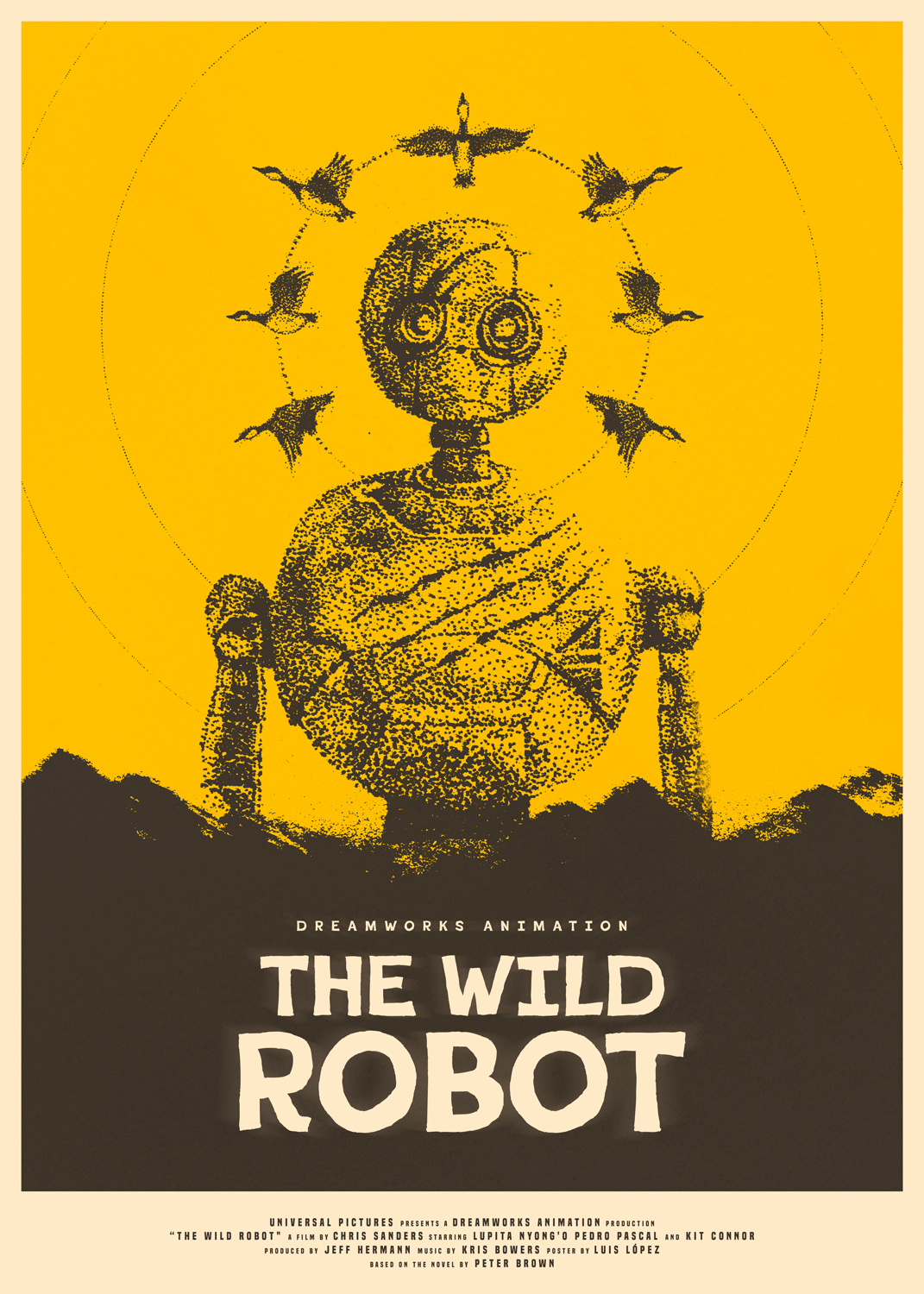 The Wild Robot (2024) Alternative Poster Poster By Luis López