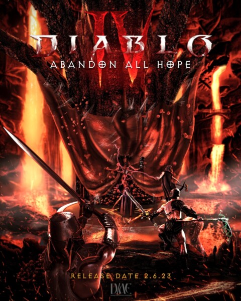Diablo 4 – Fan art poster(Pre-Release)