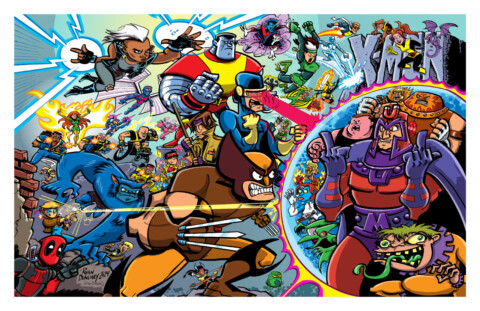 X-Men #1 homage by Ryan Dunlavey