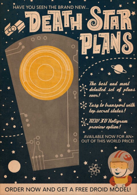 Mid-Century Movie Ads- The Death Star Plans