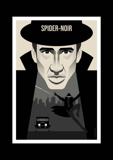 Spider-Noir Minimalist Poster