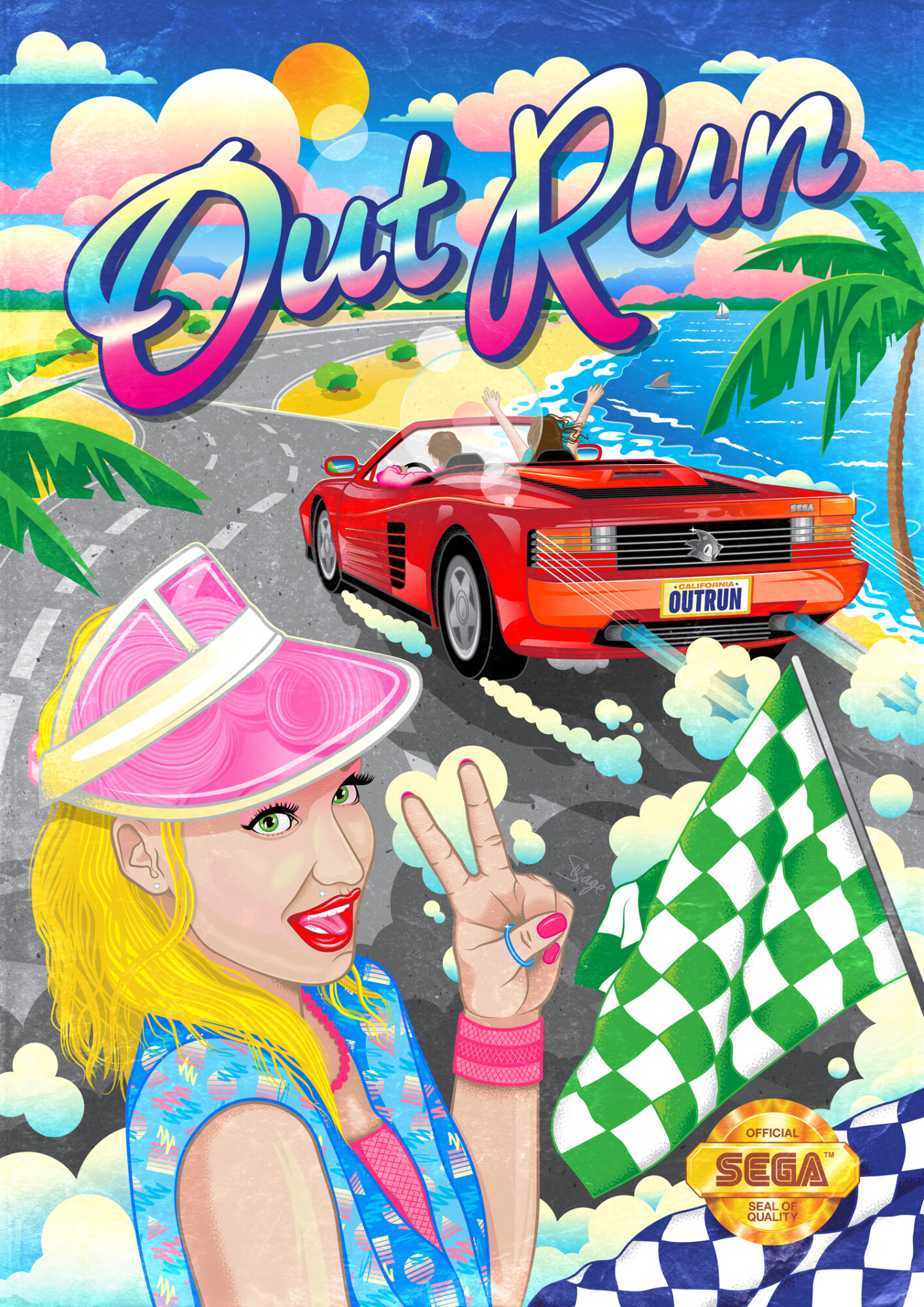 Out Run | Poster By Si Heard