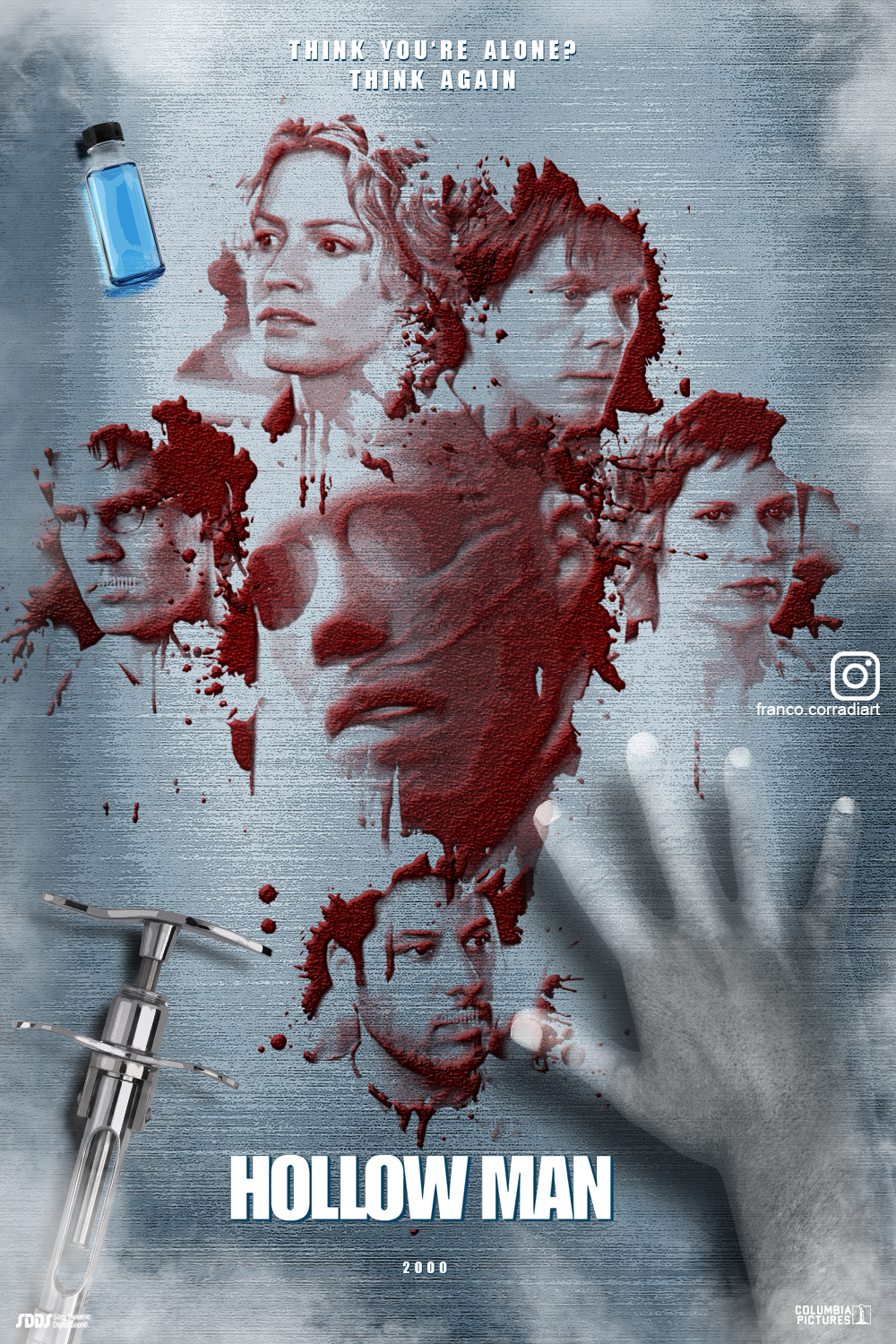 Hollow Man 2000 | Poster By Franco Corradi, image size:1000x1500