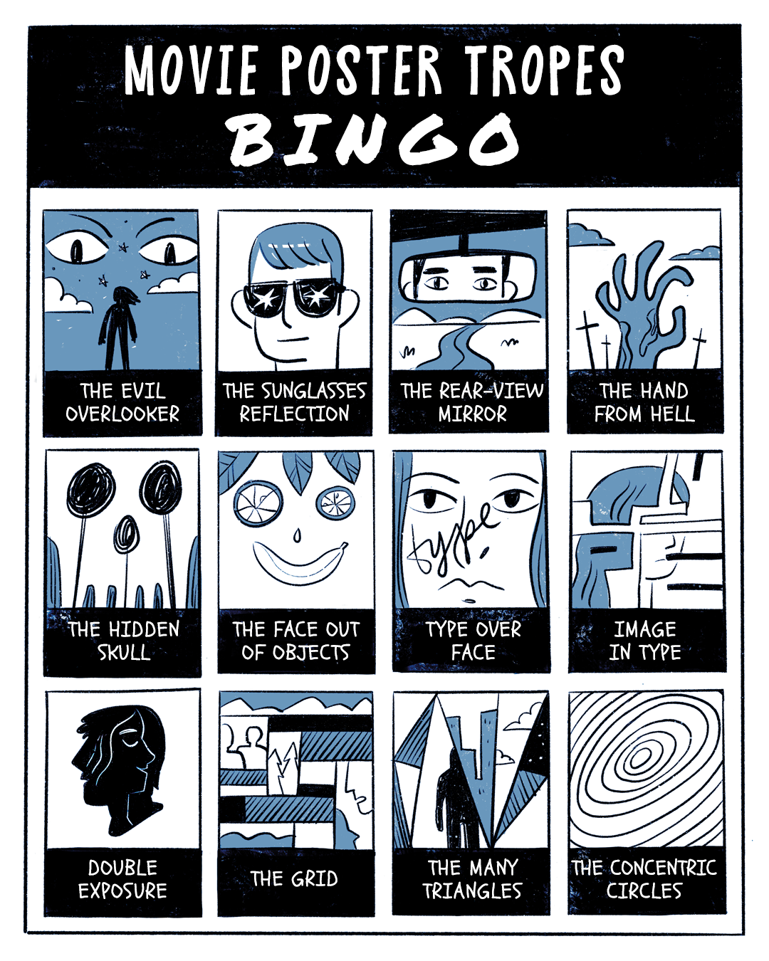 Movie Poster Tropes Bingo