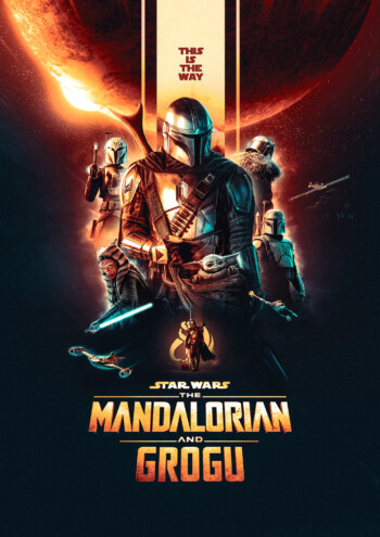 The Mandalorian And Grogu Poster By Hubert the-mandalorian-and-grogu-poster-by-hubert