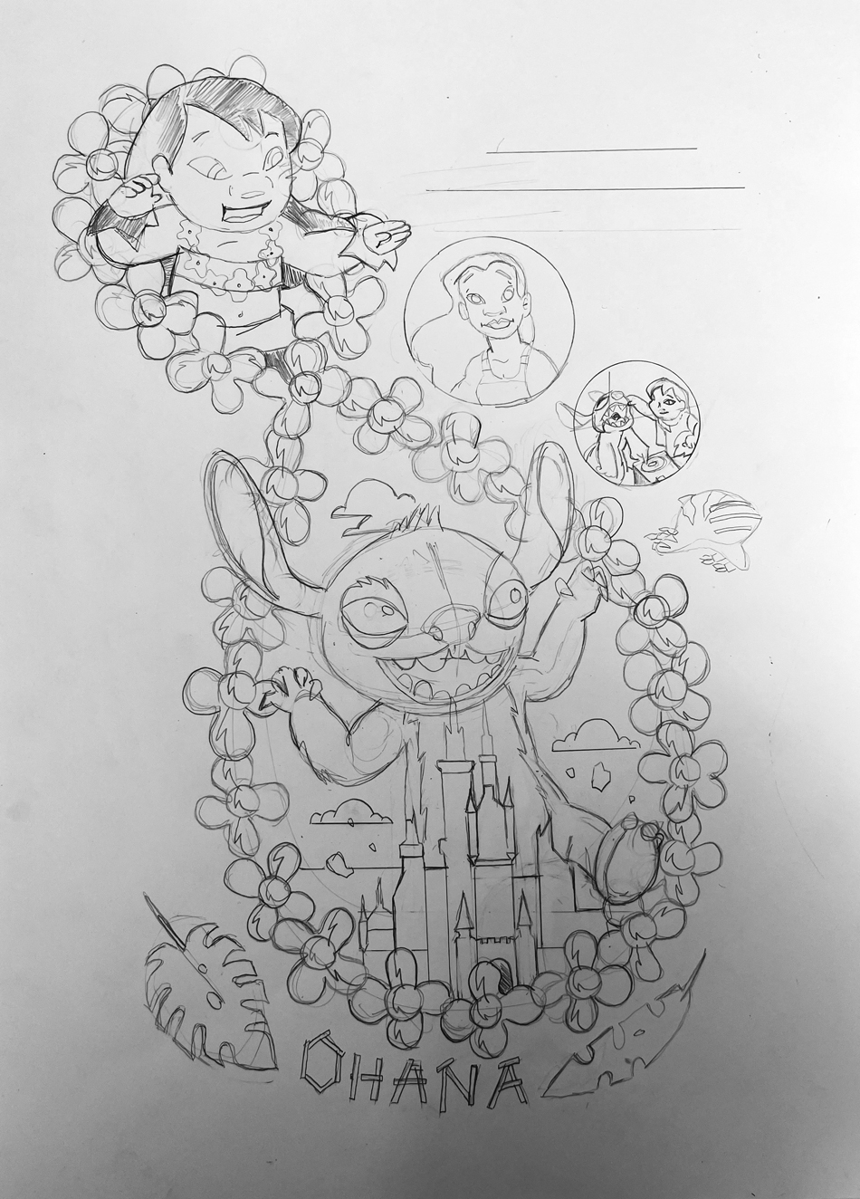 Ohana! Lilo & Stitch Poster