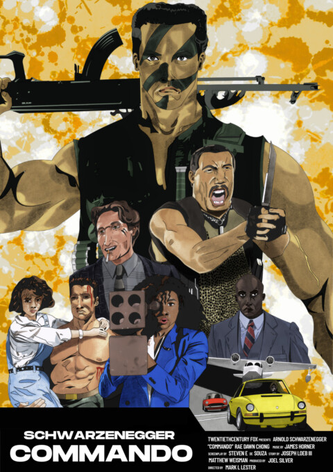 Poster “Commando” 1985