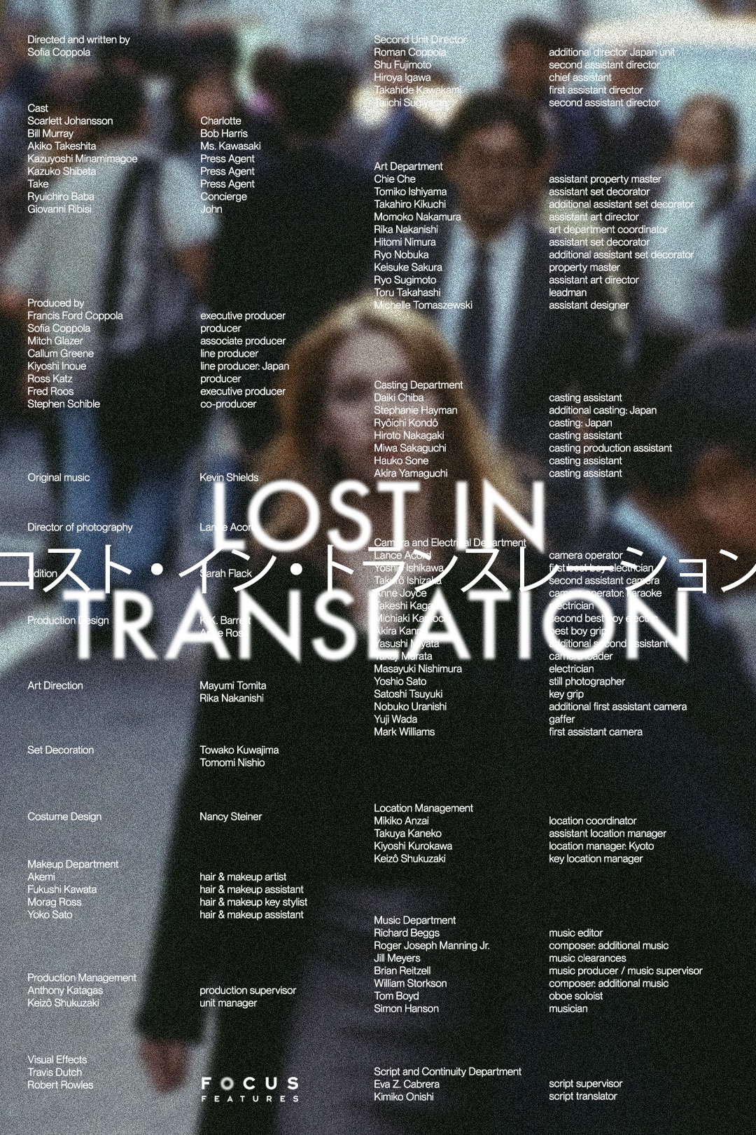 Lost In Translation (2003) Dir. By Sofia Coppola | Poster By Yair Acevedo, image size:1080x1620