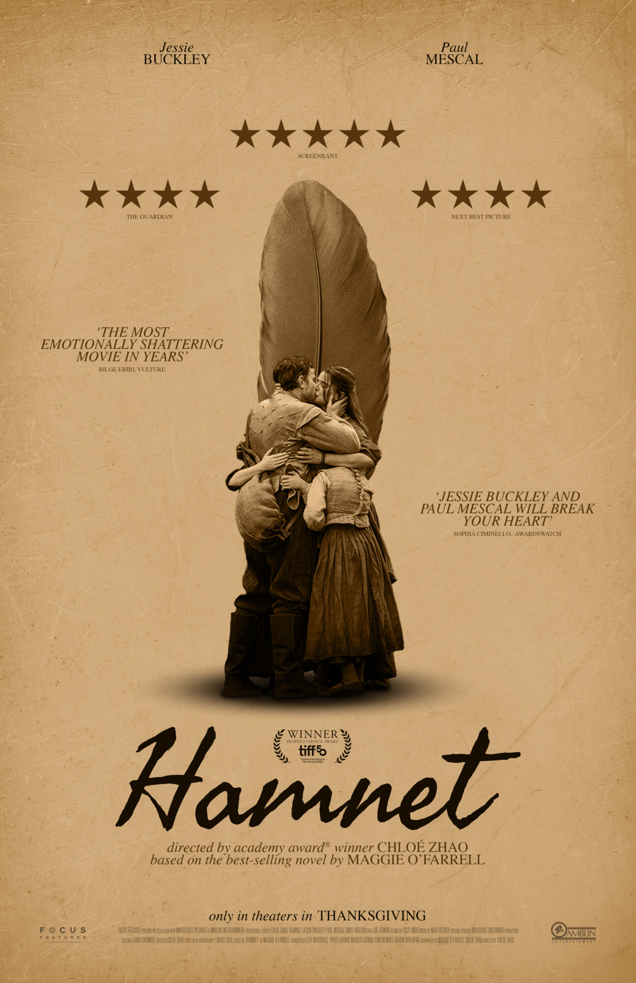Hamnet' Dir. By Chloé Zhao | Poster By Eileadesign