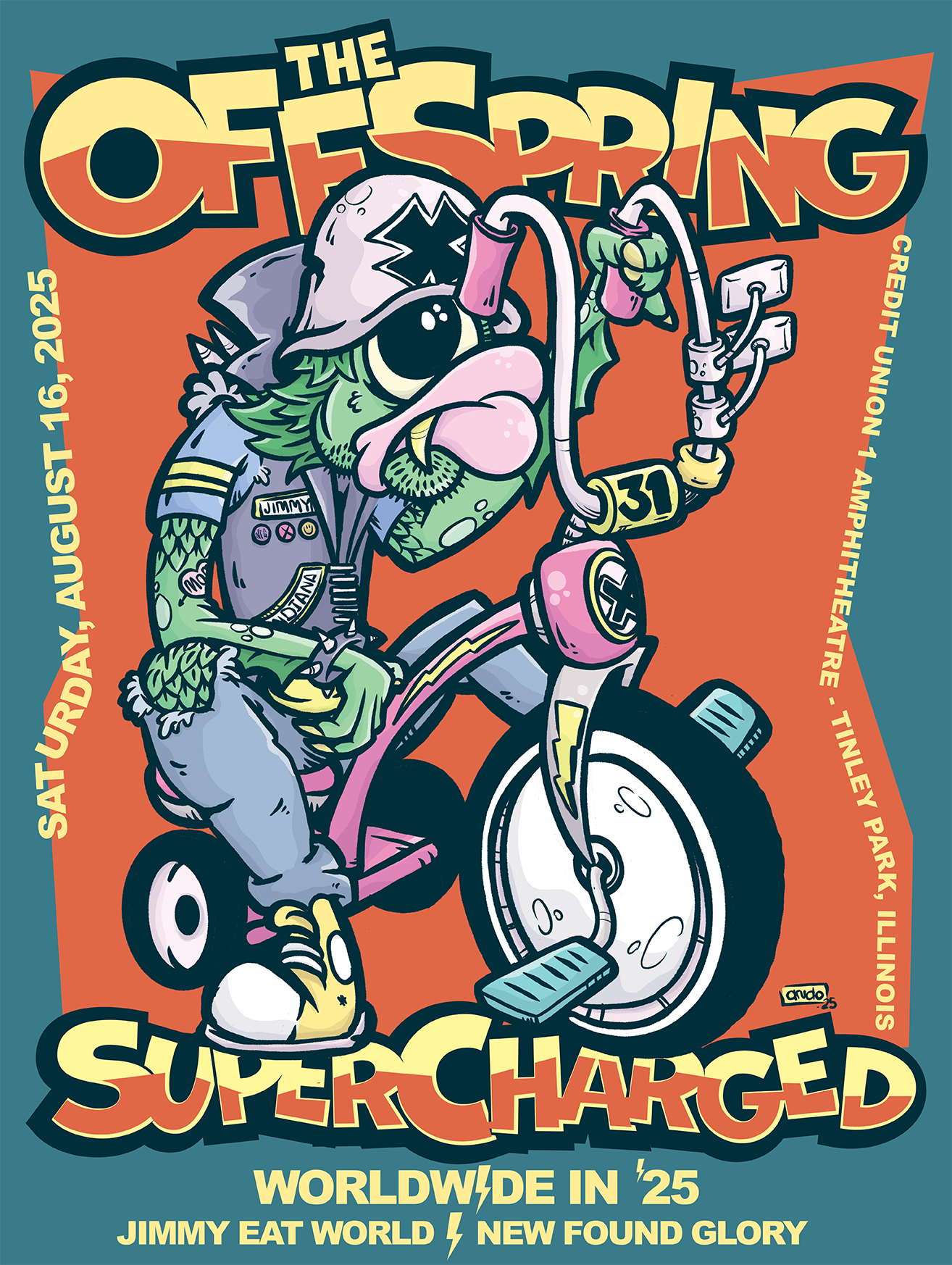 The Offspring (Live Nation Official Poster) | Poster By Ando