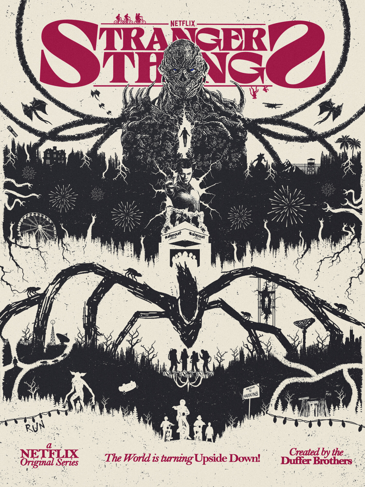 Stranger Things Series Poster Design Poster By Justbychris*