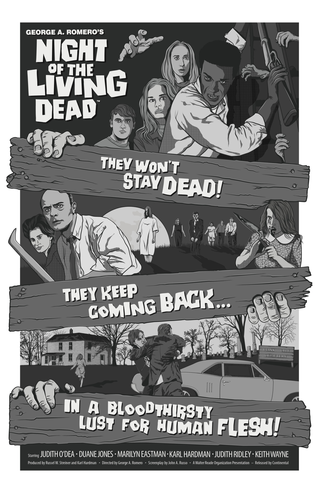 Night Of The Living Dead | Poster By Stuart Norris