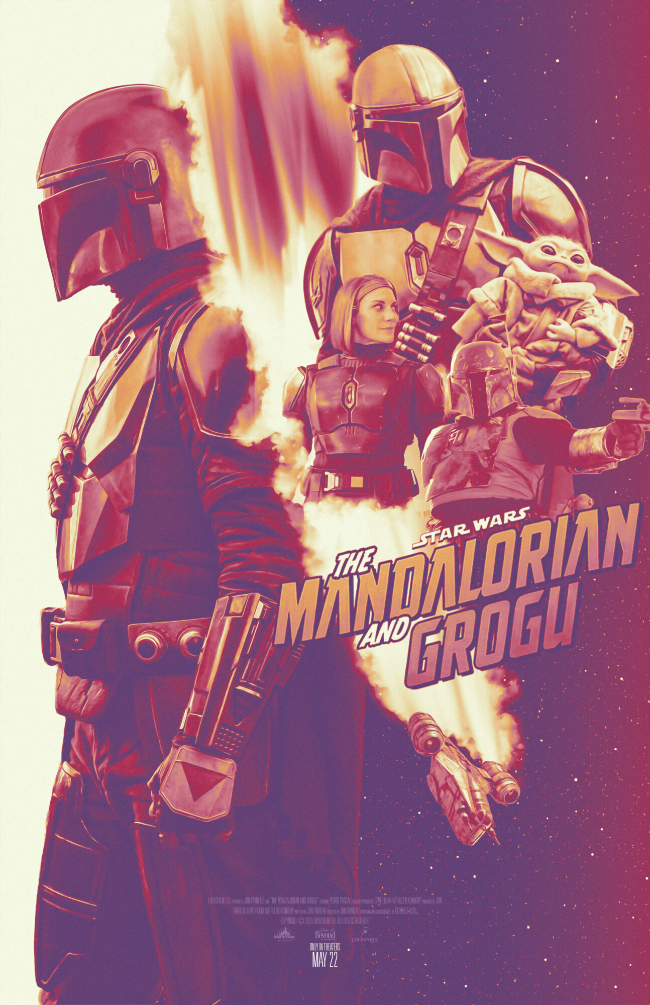 The Mandalorian And Grogu Concept Key Art | Poster By Bones & Beyond